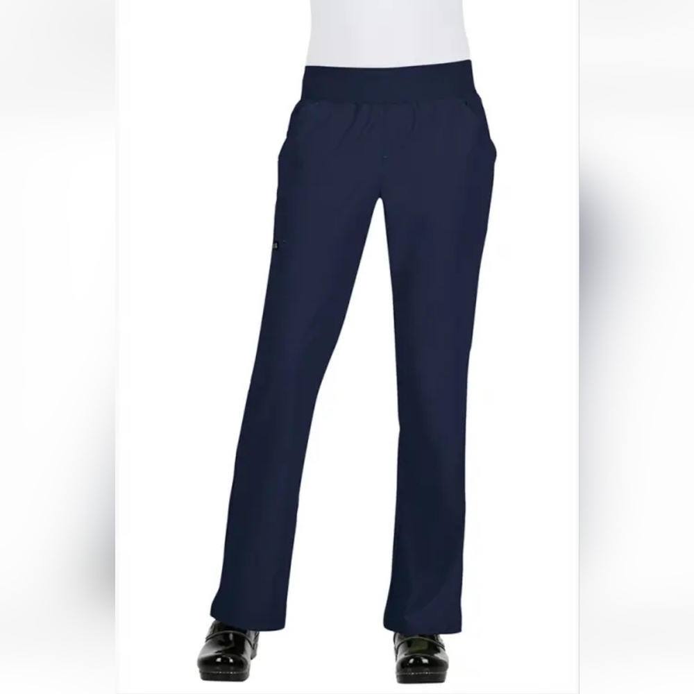 NWT Womens Koi Basics Laurie Scrub Pants Yoga Uniform PLUS SIZE 4X Navy Blue